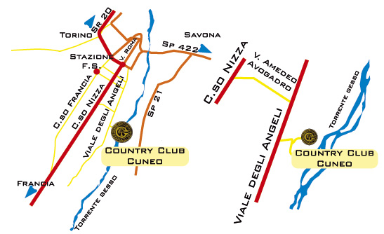 mappa di Cuneo